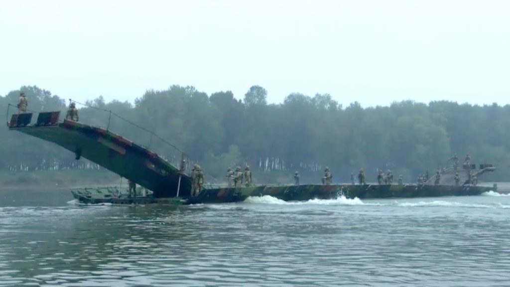 River Crossing With PFM Motorized Floating Bridge | AIIRSOURCE